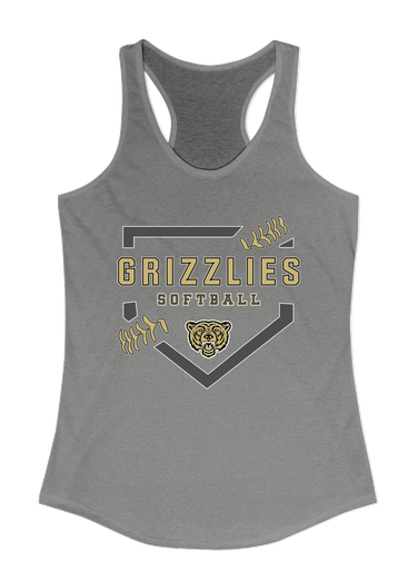 Golden Valley Grizzlies Softball #2 Women's Tank Top