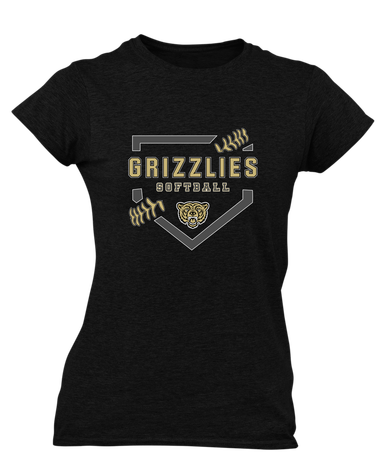 Golden Valley Grizzlies Softball #2 Women's SS T-Shirt