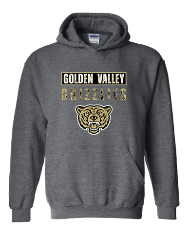 Golden Valley Grizzlies Mascot #9 Men's Hoodie