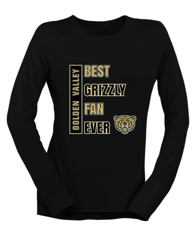 Golden Valley Grizzlies Best Grizzly Fan Women's LS T-Shirt