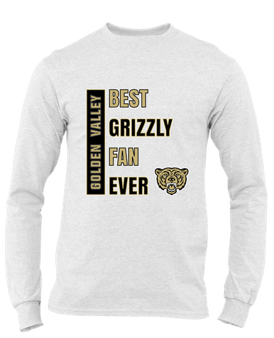 Golden Valley Grizzlies Best Grizzly Fan Men's LS T-Shirt
