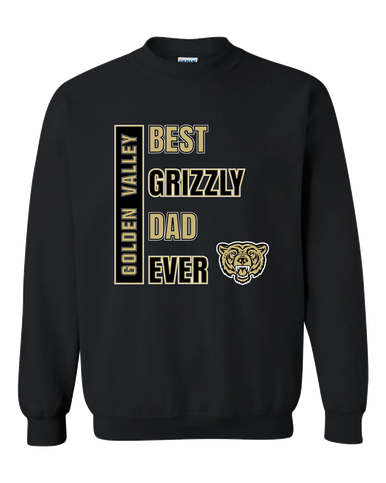 Golden Valley Grizzlies Best Grizzly Dad Men's Sweatshirt
