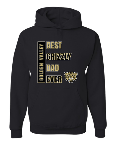 Golden Valley Grizzlies Best Grizzly Dad Men's Premium Hoodie