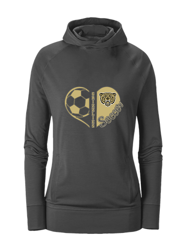Golden Valley Grizzlies Heart Soccer Women's Hoodie