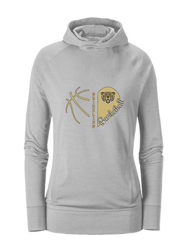 Golden Valley Grizzlies Heart Basketball Women's Hoodie