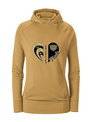 Golden Valley Grizzlies Heart Track Women's Hoodie