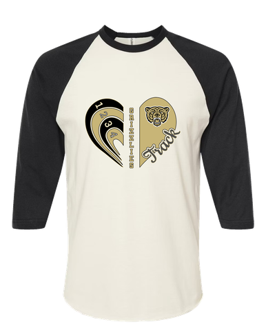 Golden Valley Grizzlies Heart Track Women's Baseball T-Shirt