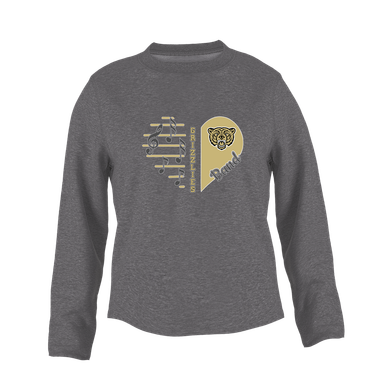 Golden Valley Grizzlies Heart Band Women's Sweatshirt
