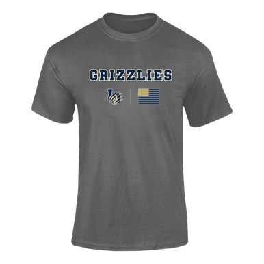 Los Osos Grizzlies LO Script Team Colors Flag Men's Premium SS T-Shirt