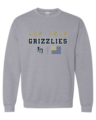 Los Osos Grizzlies LO Script Spirit Flag Men's Sweatshirt