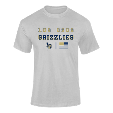 Los Osos Grizzlies LO Script Spirit Flag Men's SS T-Shirt