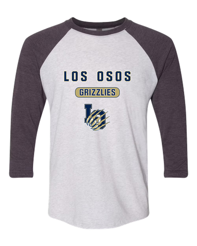 Los Osos Grizzlies LO Script Mascot #3 Women's Baseball T-Shirt