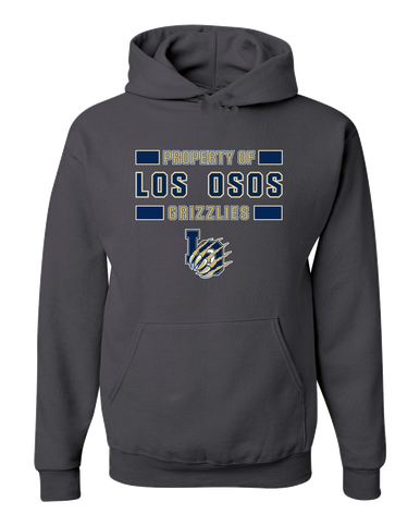 Los Osos Grizzlies LO Script Property Of Men's Premium Hoodie