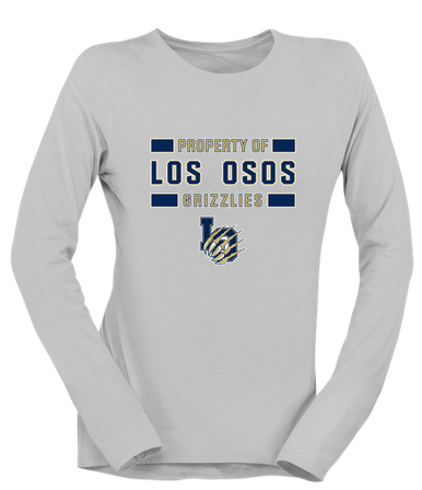 Los Osos Grizzlies LO Script Property Of Women's LS T-Shirt