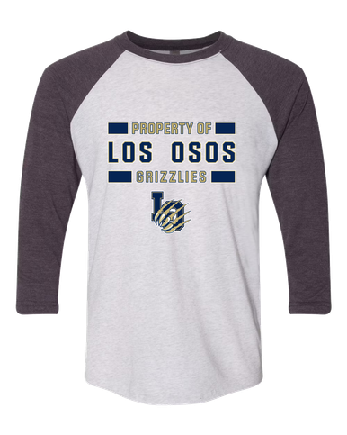 Los Osos Grizzlies LO Script Property Of Men's Baseball T-Shirt
