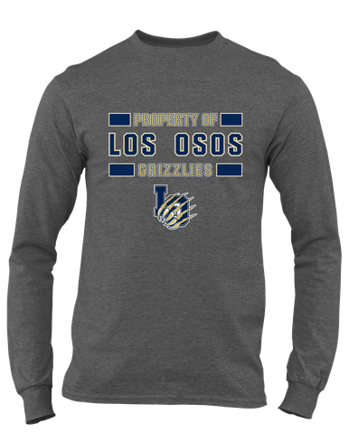 Los Osos Grizzlies LO Script Property Of Men's Premium LS T-Shirt
