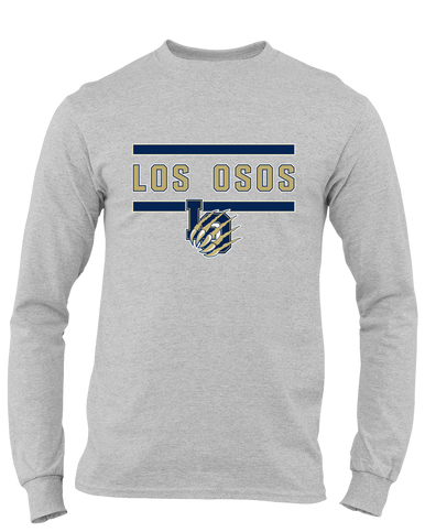 Los Osos Grizzlies LO Script Mascot #4 Men's LS T-Shirt