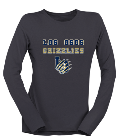 Los Osos Grizzlies LO Script Spirit Women's Premium LS T-Shirt