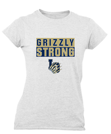 Los Osos Grizzlies LO Script Strong #1 Women's Premium SS T-Shirt