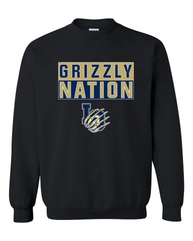 Los Osos Grizzlies LO Script Nation #1 Men's Sweatshirt