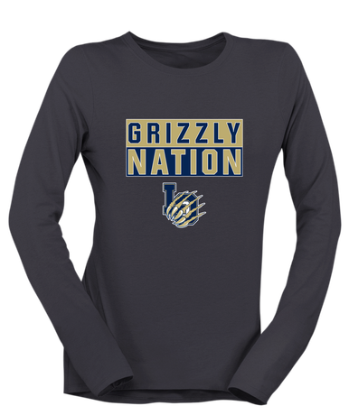 Los Osos Grizzlies LO Script Nation #1 Women's LS T-Shirt