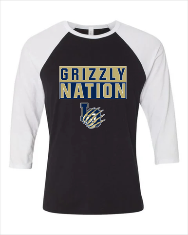 Los Osos Grizzlies LO Script Nation #1 Men's Baseball T-Shirt