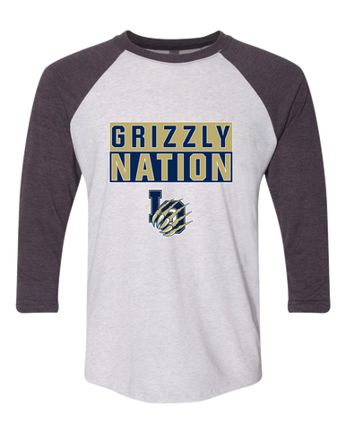 Los Osos Grizzlies LO Script Nation #1 Women's Baseball T-Shirt