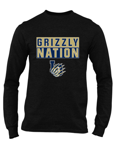 Los Osos Grizzlies LO Script Nation #1 Men's Premium LS T-Shirt