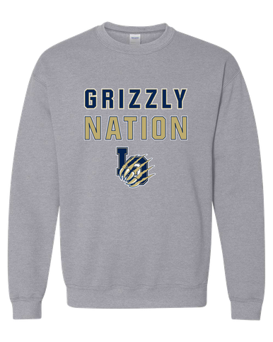 Los Osos Grizzlies LO Script Nation #2 Men's Sweatshirt