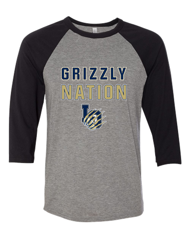 Los Osos Grizzlies LO Script Nation #2 Men's Baseball T-Shirt