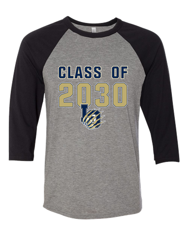 Los Osos Grizzlies LO Script Class of 2030 Men's Baseball T-Shirt