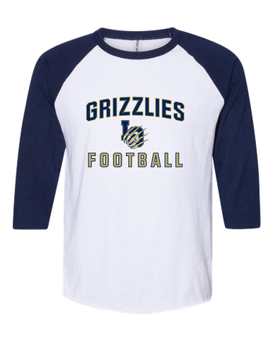 Los Osos Grizzlies LO Script Football #1 Men's Baseball T-Shirt