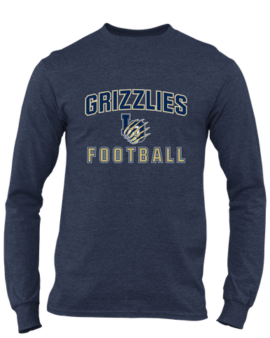 Los Osos Grizzlies LO Script Football #1 Men's Premium LS T-Shirt