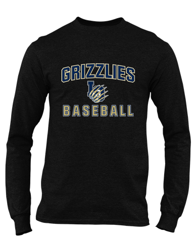 Los Osos Grizzlies LO Script Baseball #1 Men's Premium LS T-Shirt