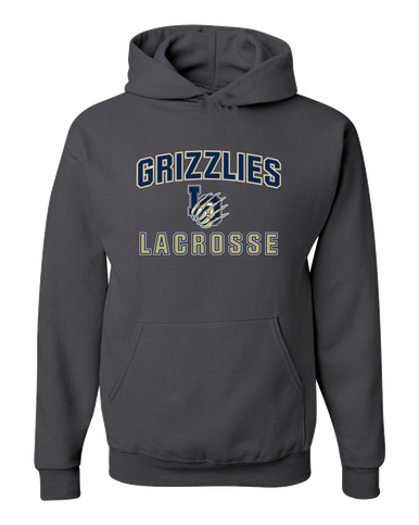 Los Osos Grizzlies LO Script Lacrosse Men's Premium Hoodie