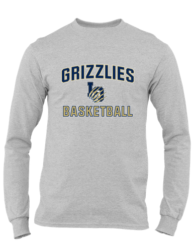 Los Osos Grizzlies LO Script Basketball #1 Men's LS T-Shirt
