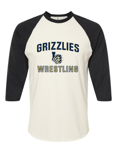 Los Osos Grizzlies LO Script Wrestling Men's Baseball T-Shirt