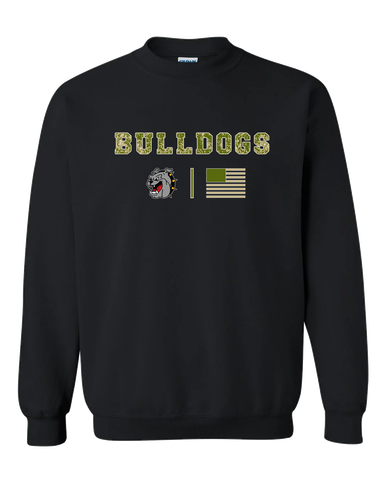 West Covina Bulldogs Camo Flag Men's Sweatshirt