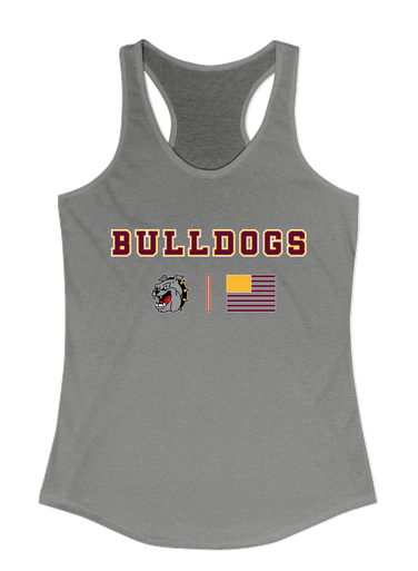 West Covina Bulldogs Team Colors Flag Women's Tank Top