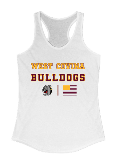 West Covina Bulldogs Spirit Flag Women's Tank Top