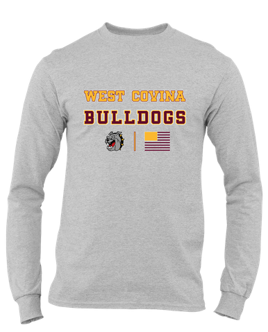 West Covina Bulldogs Spirit Flag Men's Premium LS T-Shirt