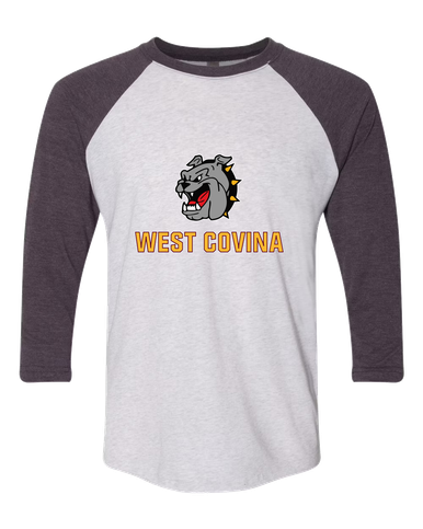 West Covina Bulldogs Mascot #2 Women's Baseball T-Shirt