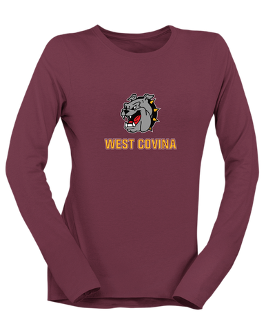 West Covina Bulldogs Mascot #2 Women's LS T-Shirt