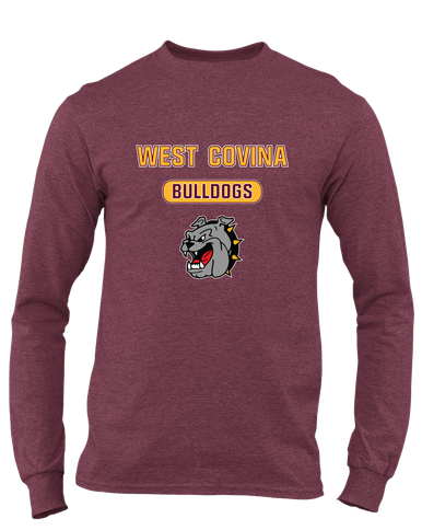 West Covina Bulldogs Mascot #3 Men's LS T-Shirt