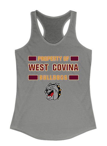 West Covina Bulldogs Property Of Women's Tank Top