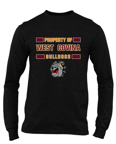 West Covina Bulldogs Property Of Men's LS T-Shirt
