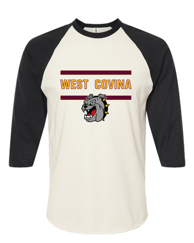 West Covina Bulldogs Mascot #4 Men's Baseball T-Shirt