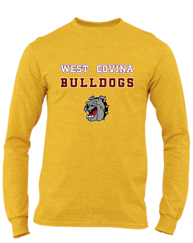 West Covina Bulldogs Spirit Men's LS T-Shirt