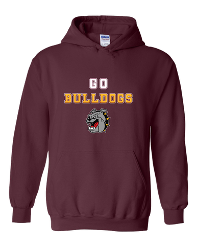 West Covina Bulldogs Go Team Men's Hoodie