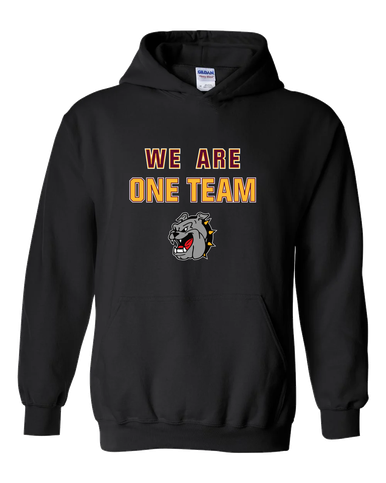 West Covina Bulldogs We Are One Team Men's Hoodie